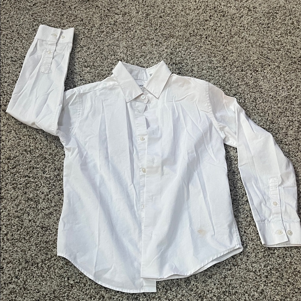 Calvin Klein Kids White Button Down Shirt